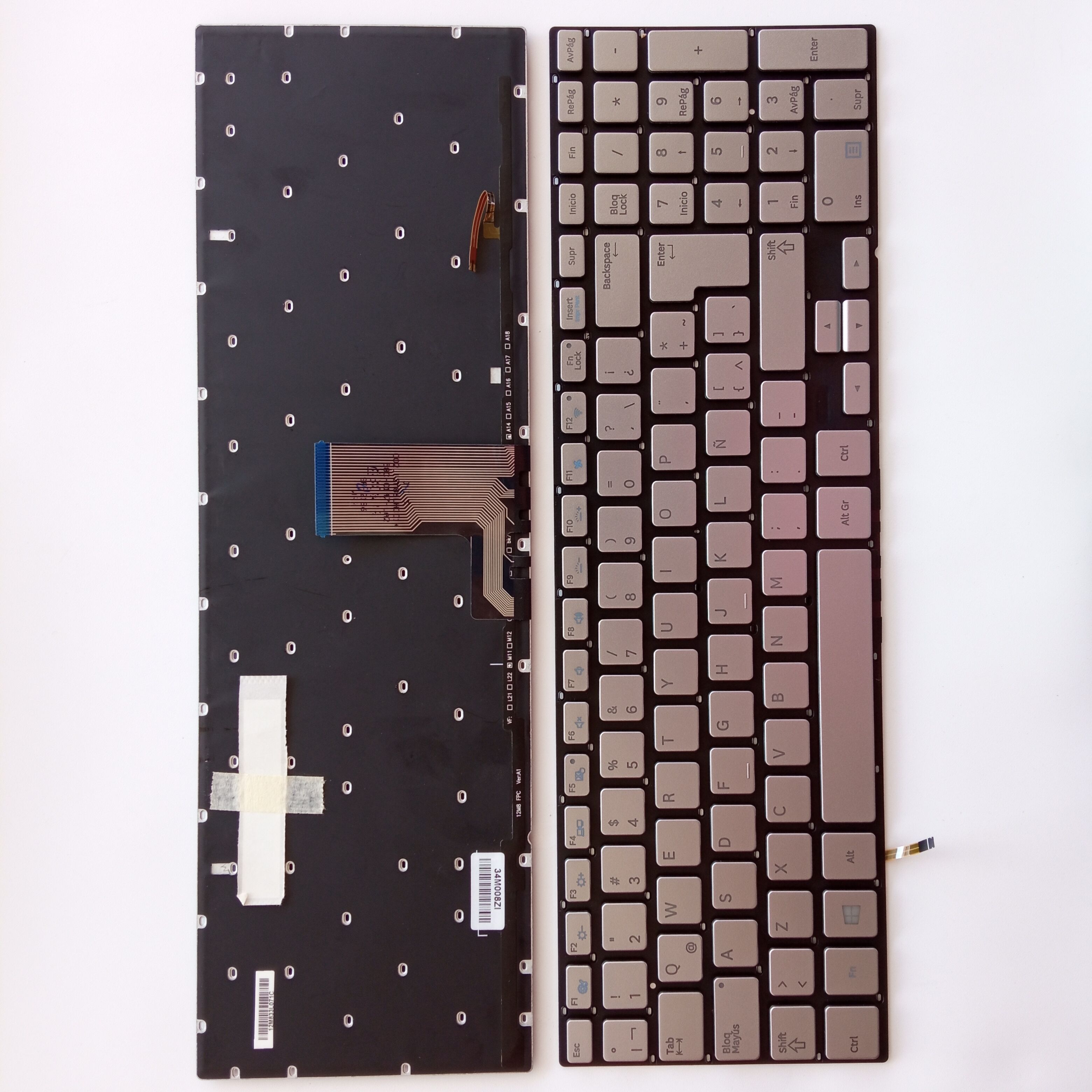 Picture of New Replacement Laptop Keyboard For SAMSUNG 770Z5E/670Z5E/780Z5E/880Z5E SILVER Backlit LA Layout